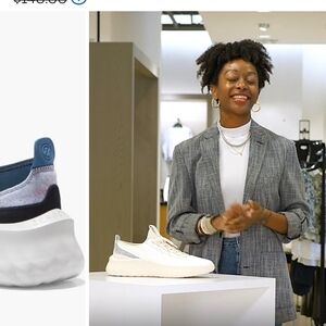 Cole Haan White and Blue Sneakers Modern Design